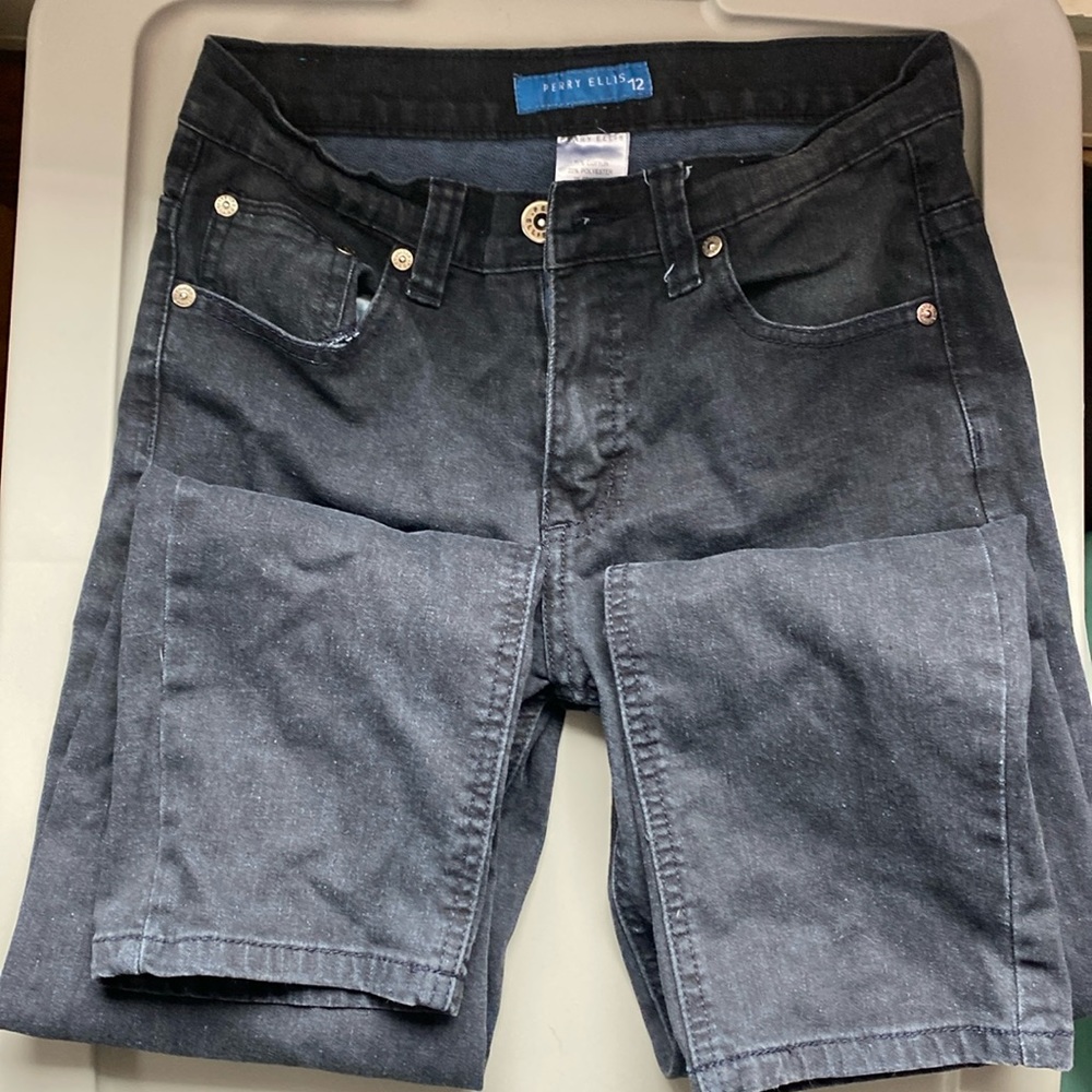 Perry Ellis Size 12 Boys jeans, Black